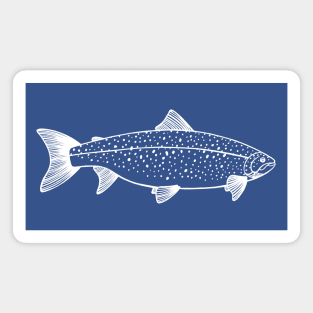 Ouananiche Landlocked Salmon - detailed fish art Magnet